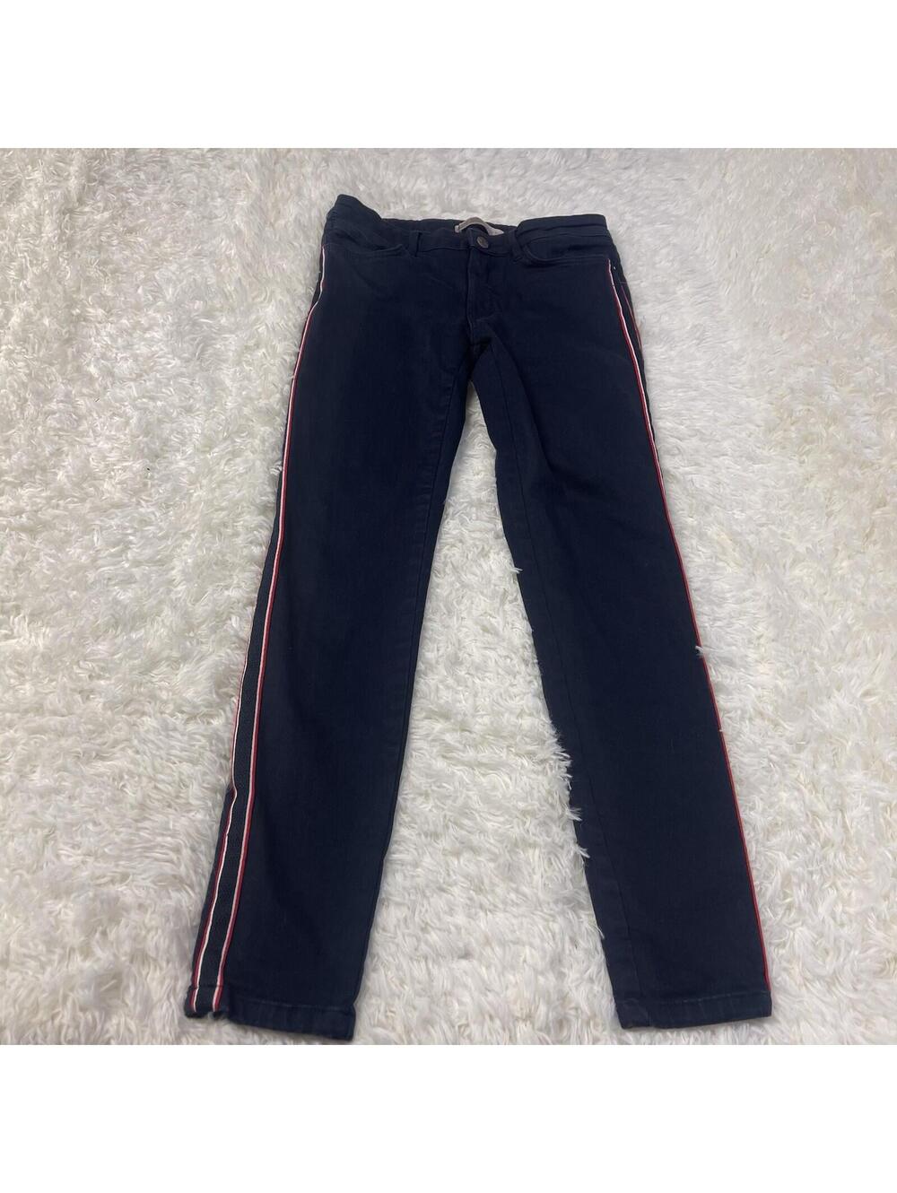 Zara Women Collection Navy Side Stripe Pants Sz 6